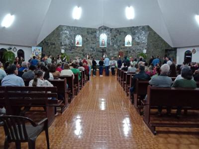 Centenas de FiÃ©is participaram da abertura da programaÃ§Ã£o religiosa da 61Âª Festa do Senhor Bom Jesus em Campo Mendes